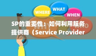 SP的重要性：如何利用服务提供商（Service Provider）有效提高业务运营效率 v2.9.8下载