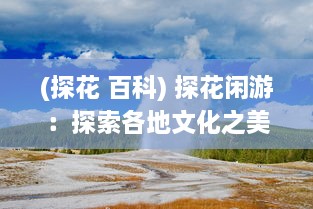 (探花 百科) 探花闲游：探索各地文化之美与大自然之秘的深度游记