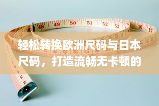 轻松转换欧洲尺码与日本尺码，打造流畅无卡顿的专业在线测量体验