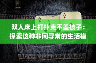 双人床上打扑克不盖被子：探索这种非同寻常的生活模式背后的深层社会文化含义