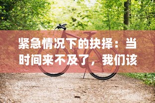 紧急情况下的抉择：当时间来不及了，我们该如何在车CH上求生 v6.1.1下载