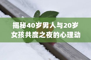 揭秘40岁男人与20岁女孩共度之夜的心理动态：是真爱还是危险诱惑? v2.7.6下载