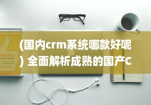 (国内crm系统哪款好呢) 全面解析成熟的国产CRM系统：技术、功能与未来发展趋势