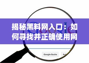 揭秘黑料网入口：如何寻找并正确使用网络黑料获取平台 v0.3.5下载