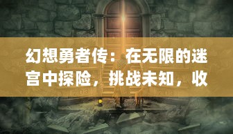 幻想勇者传：在无限的迷宫中探险，挑战未知，收集神器的壮丽史诗冒险之旅